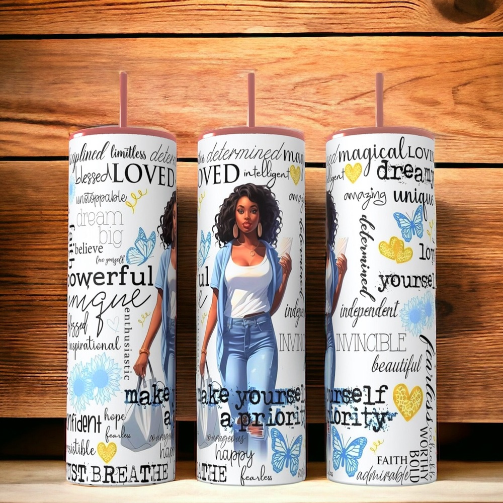 Beautiful Positive, Motivational, & Inspirational, 20oz. Insulated Tumbler